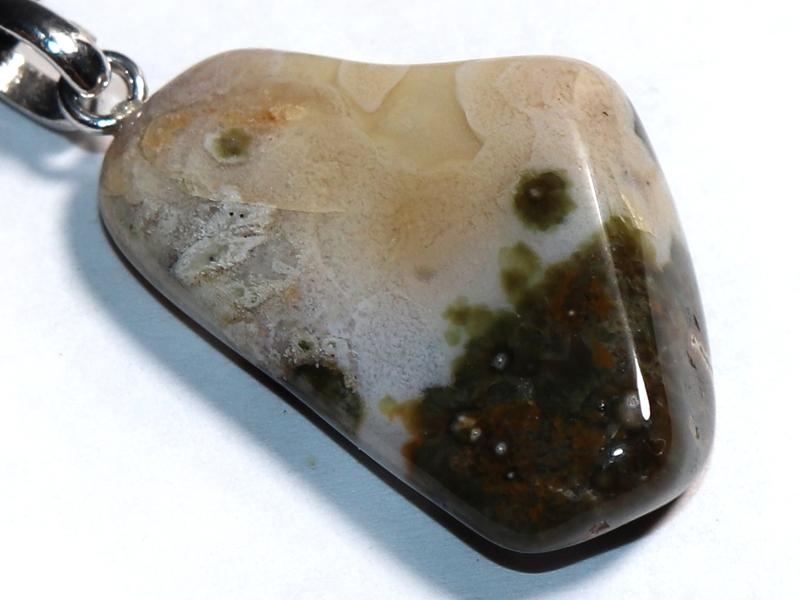 Ocean jasper on cord