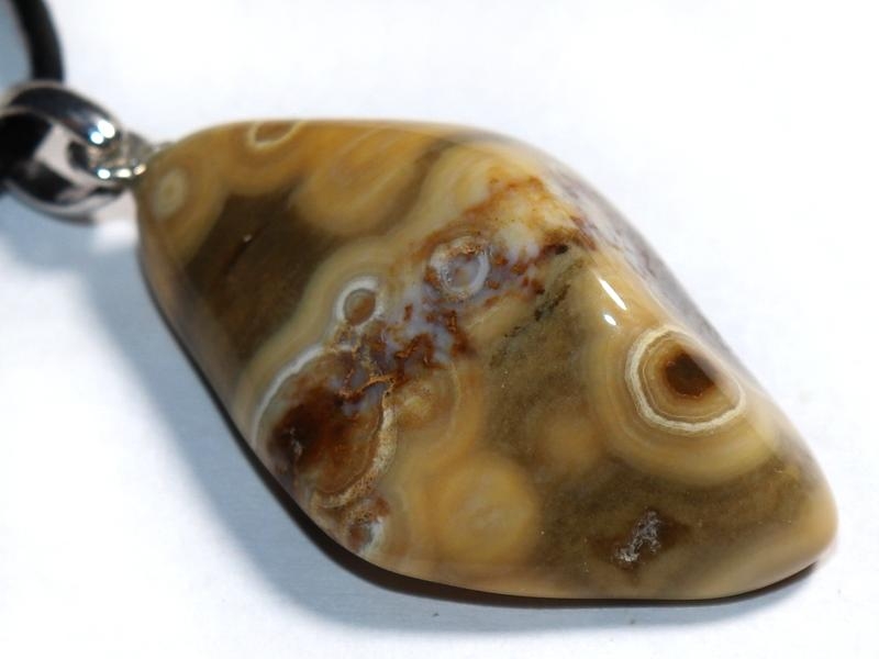 Ocean jasper on cord