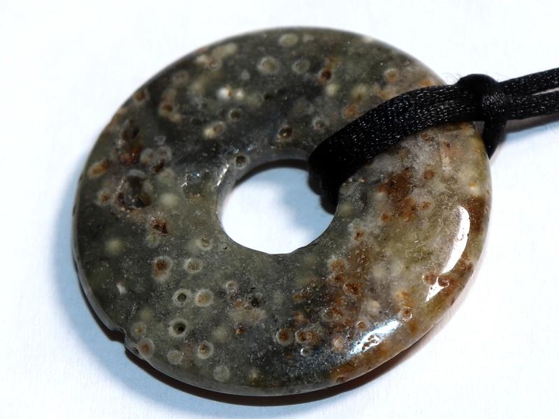 Ocean jasper on cord