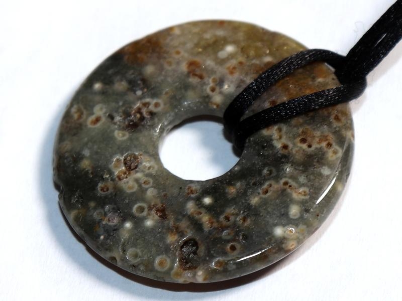 Ocean jasper on cord