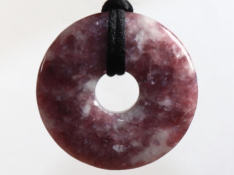 Lepidolite on cord