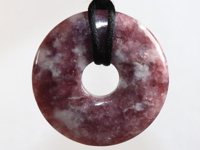 Lepidolite on cord