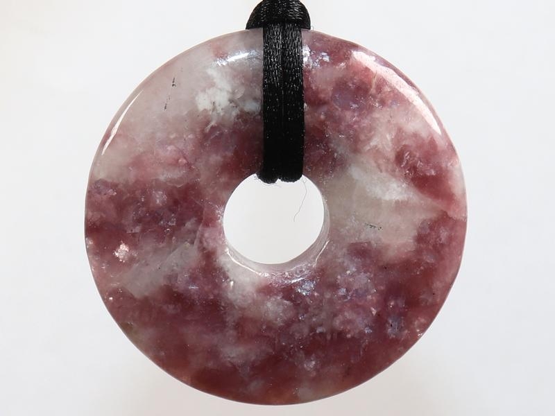 Lepidolite on cord