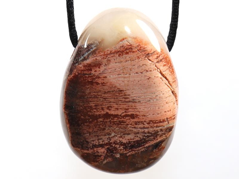 Brecciated jasper on cord