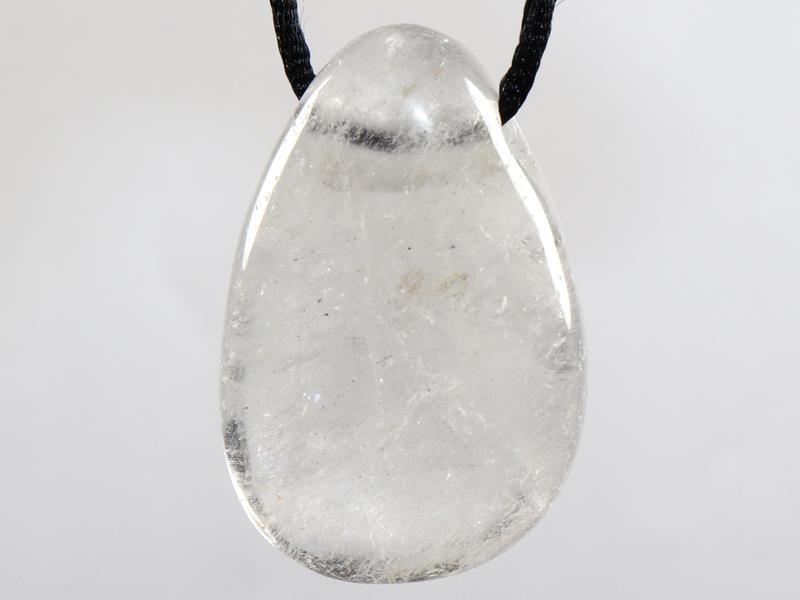 Rock crystal on cord