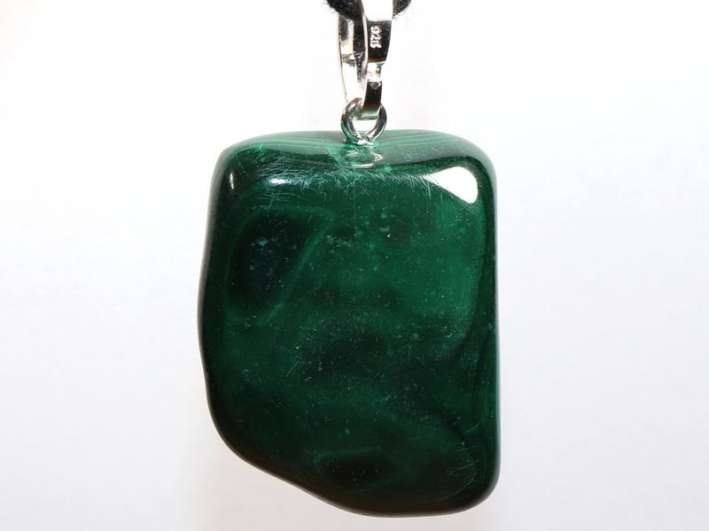 Malachite on cord