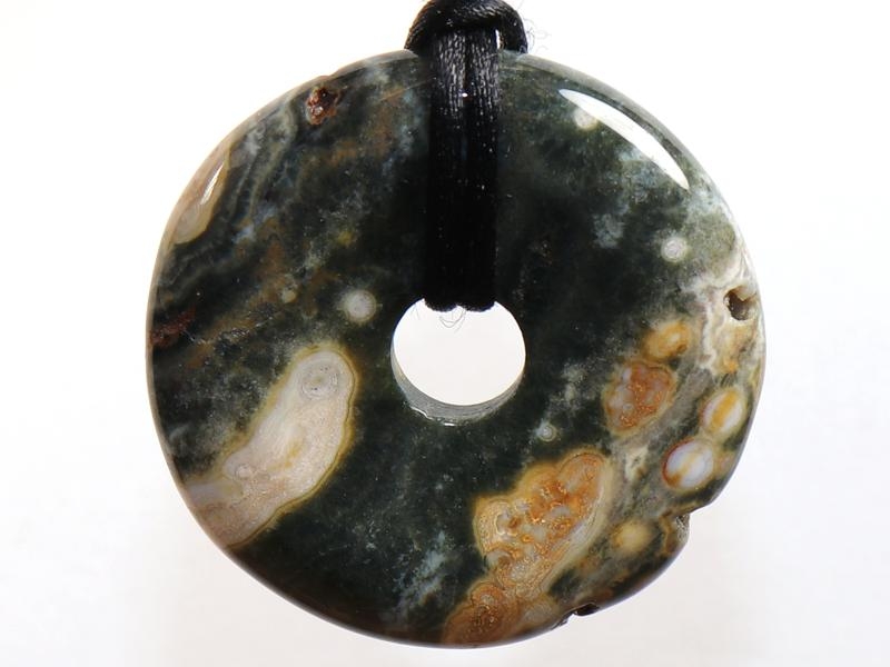 Ocean jasper on cord