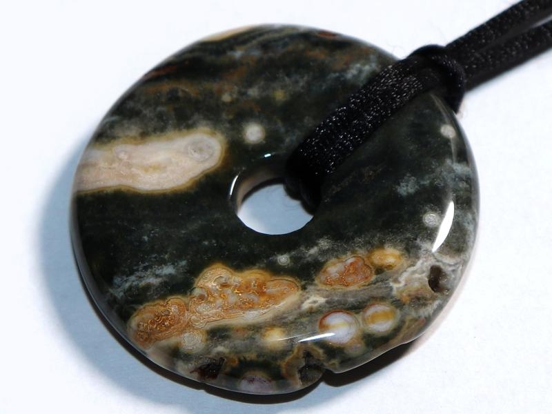 Ocean jasper on cord