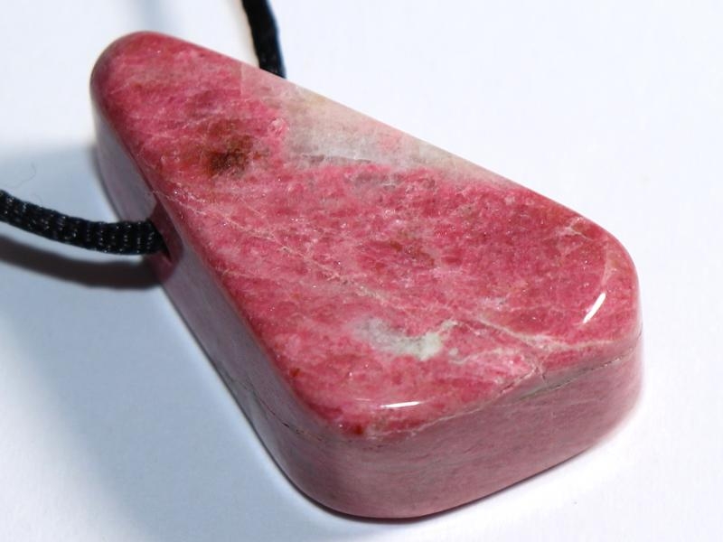 Thulite on cord