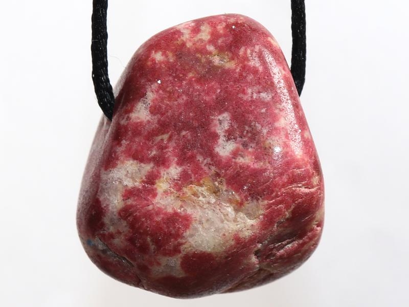 Thulite on cord