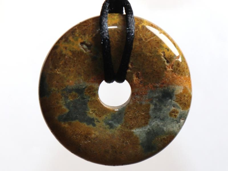 Ocean jasper on cord