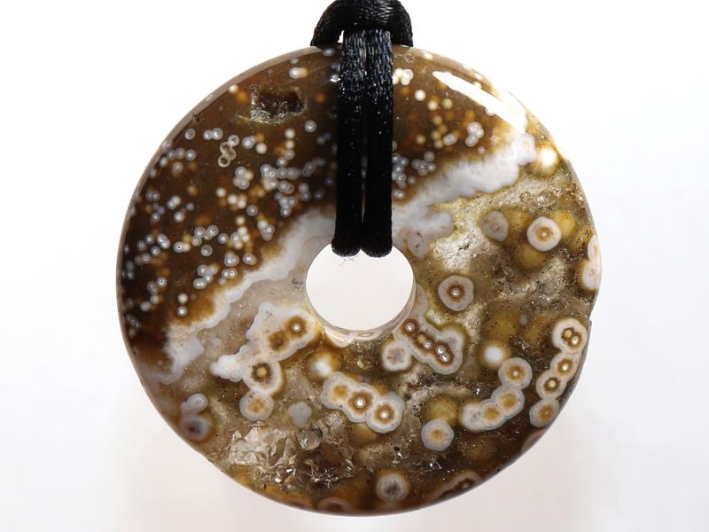 Ocean jasper on cord