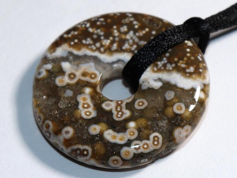 Ocean jasper on cord