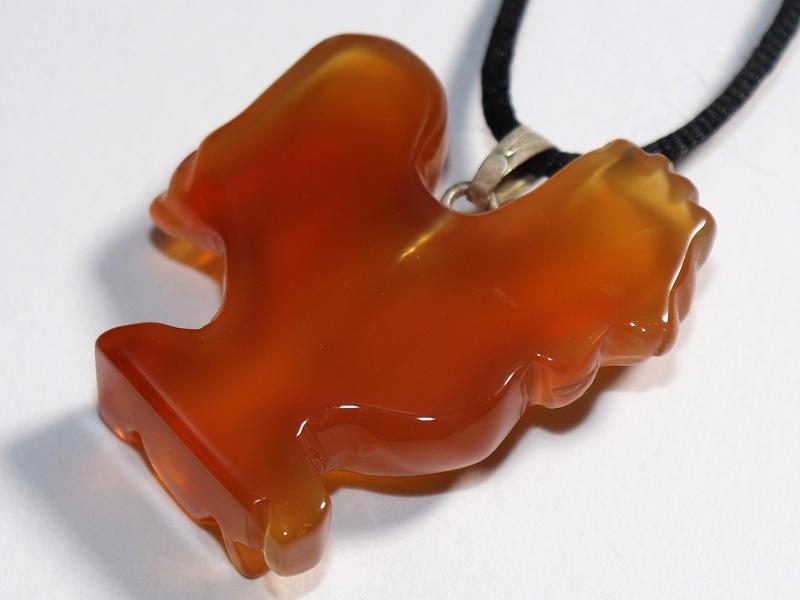 Carnelian on cord