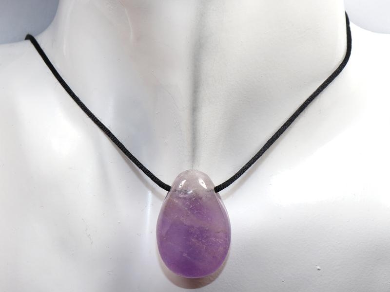 Amethyst on cord