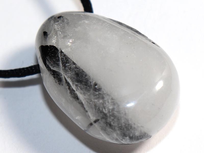 Tourmaline quartz on cord