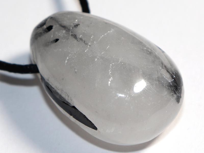 Tourmaline quartz on cord