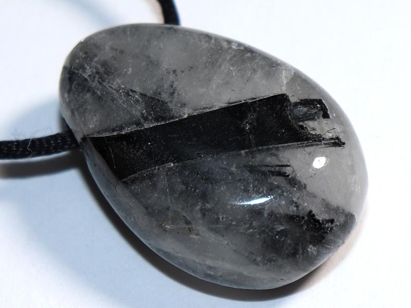 Tourmaline quartz on cord