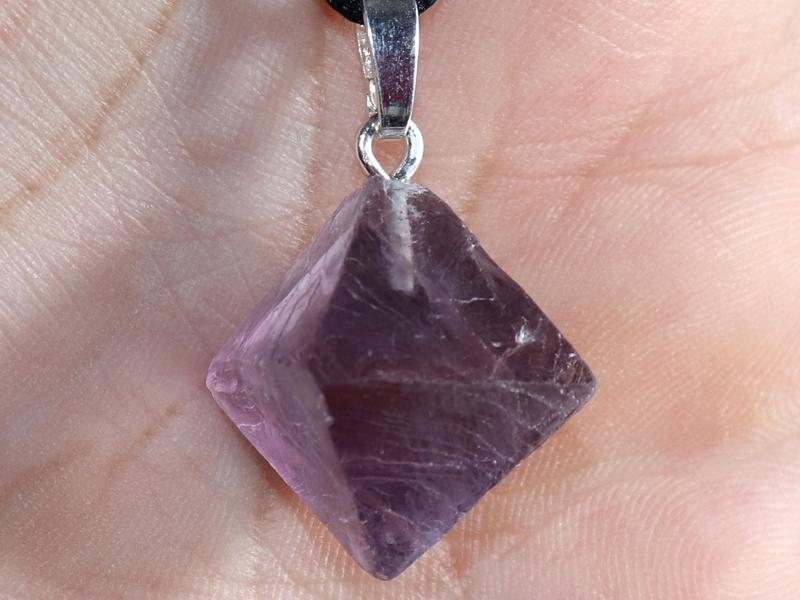 Fluorite on cord