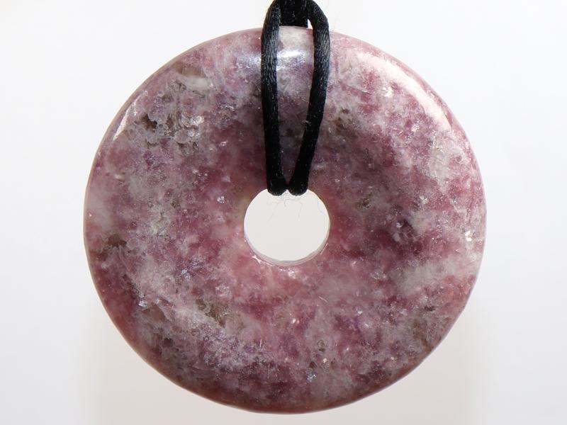 Lepidolite on cord