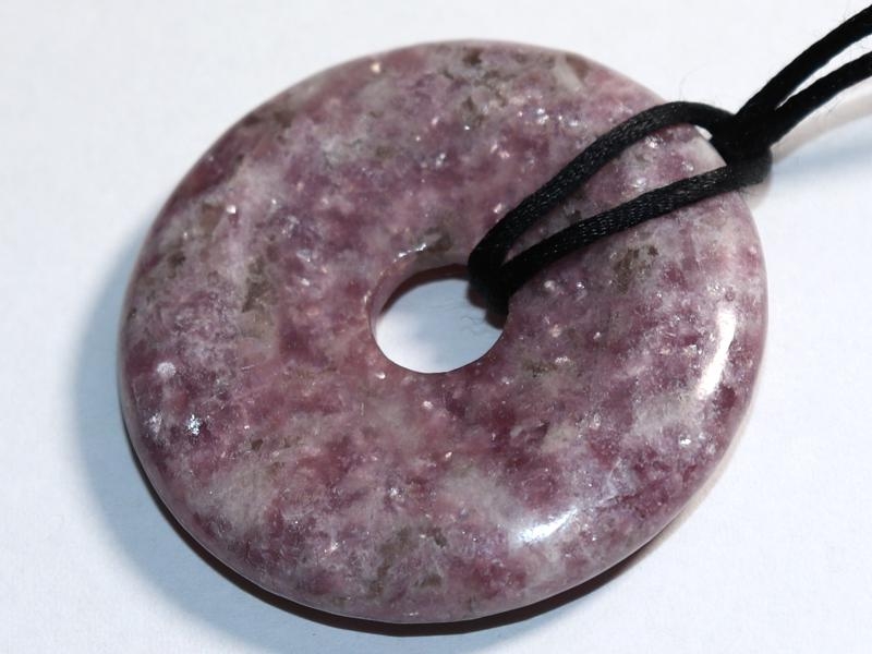 Lepidolite on cord