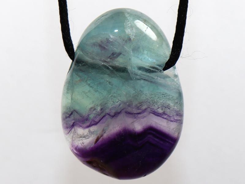 Fluorite on cord