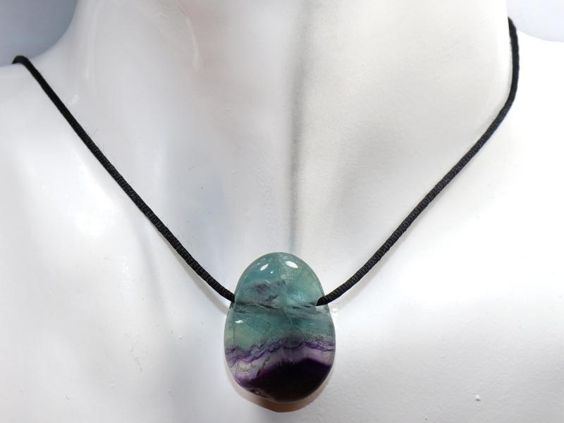 Fluorite on cord