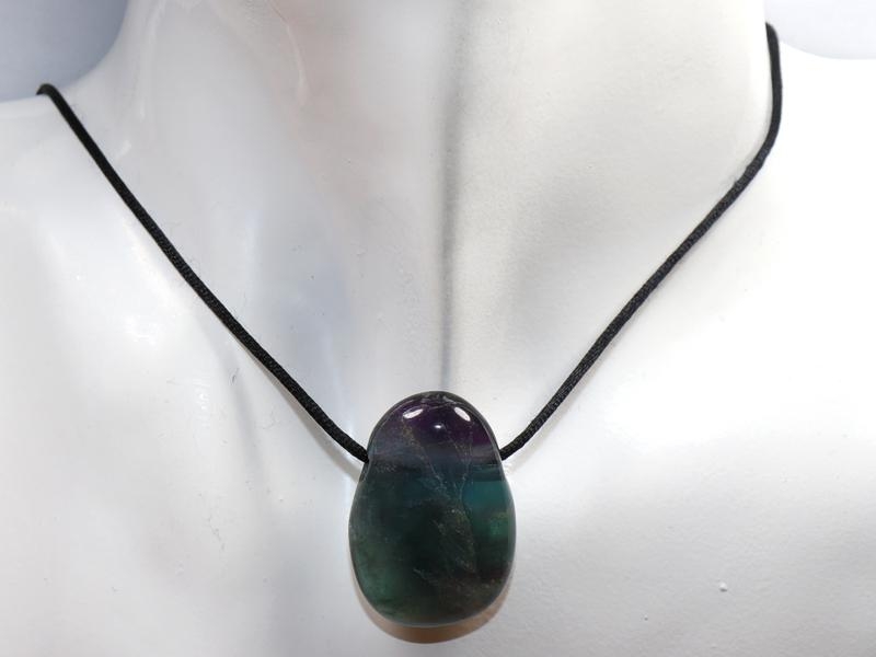 Fluorite on cord