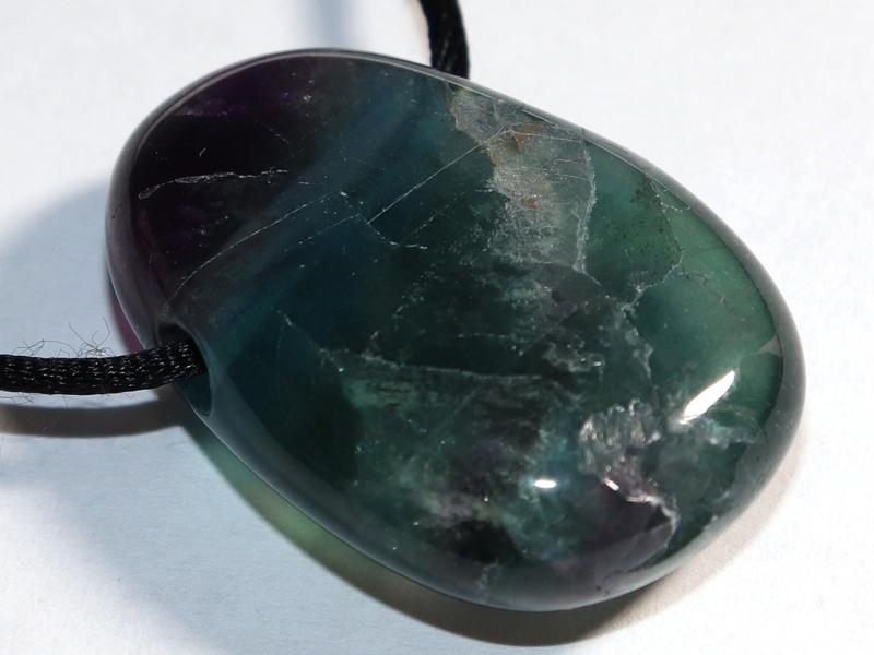 Fluorite on cord