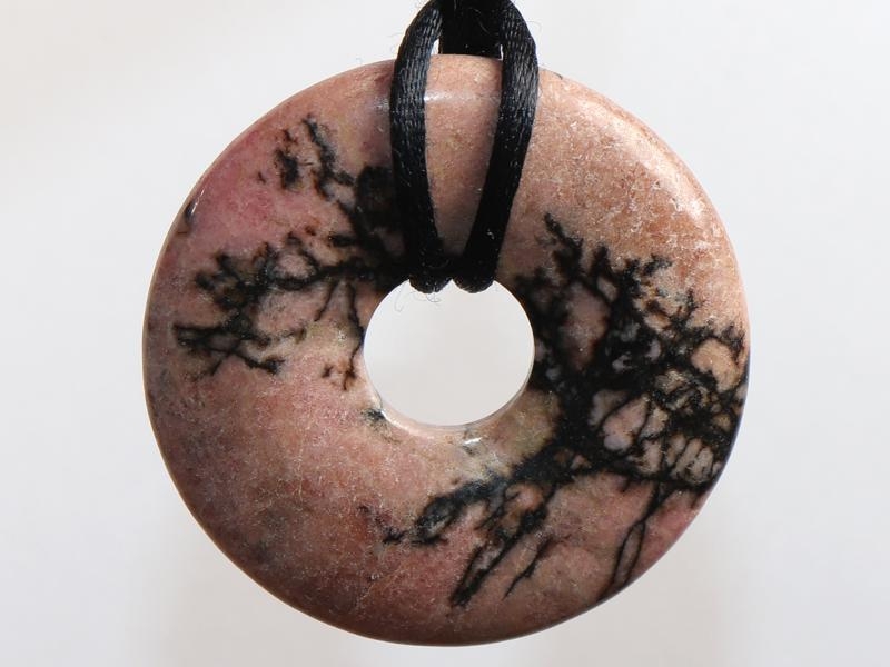 Rhodonite on cord