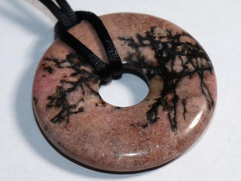 Rhodonite on cord