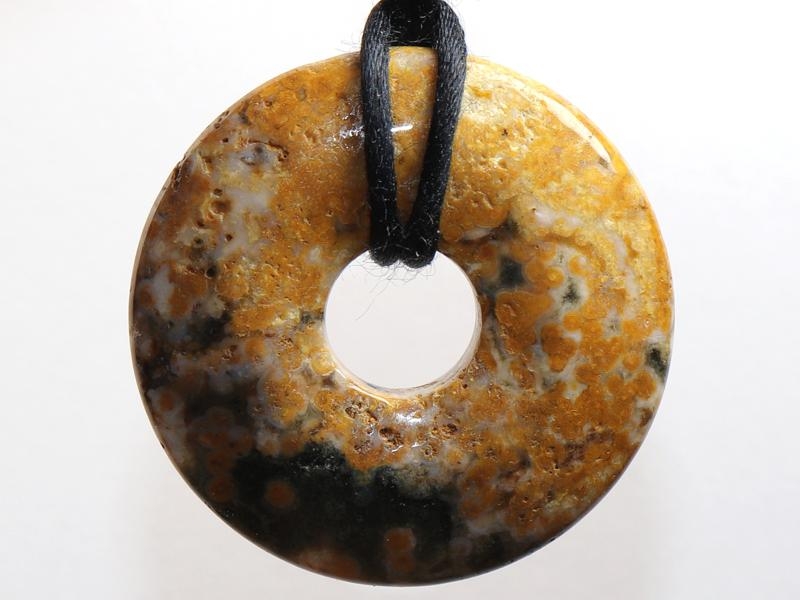 Ocean jasper on cord