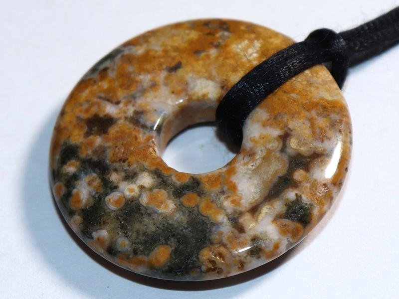 Ocean jasper on cord