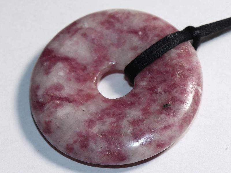 Lepidolite on cord