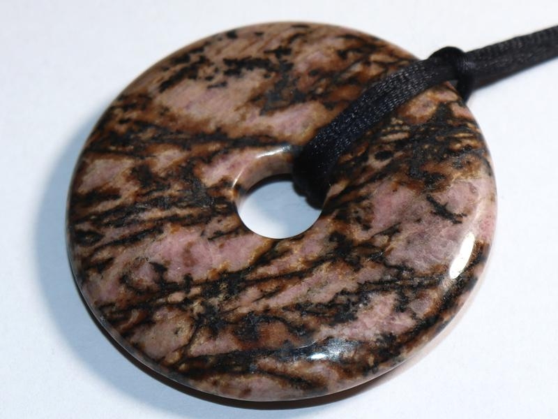 Rhodonite on cord