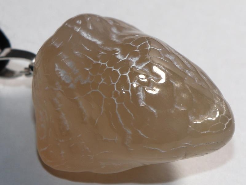 Snakeskin agate on cord