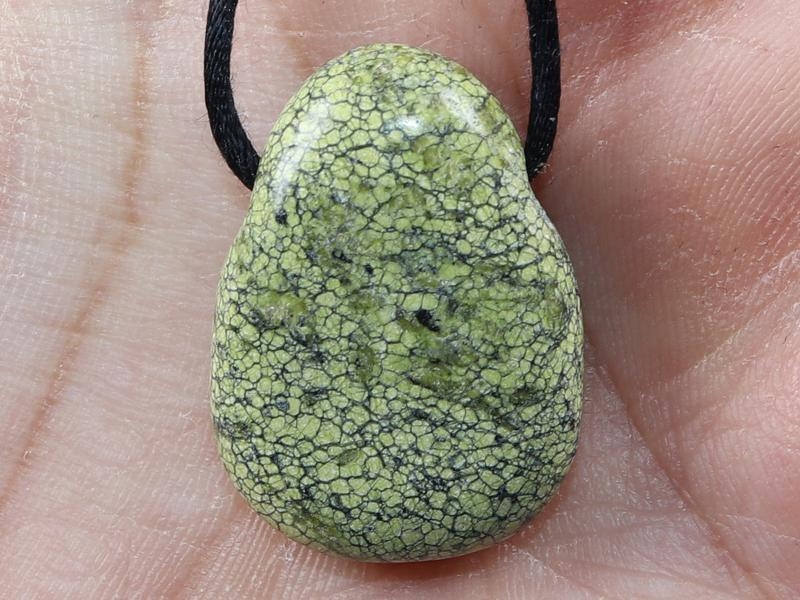 Snake jasper on cord