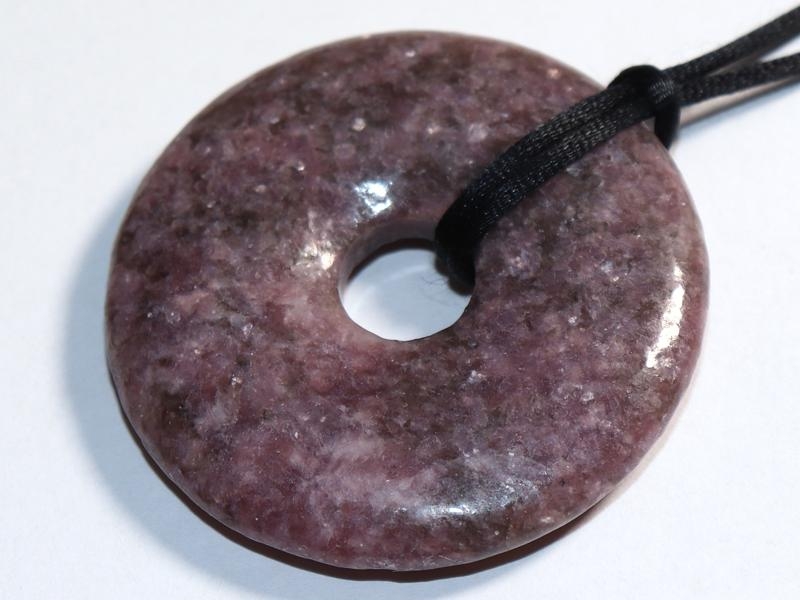 Lepidolite on cord