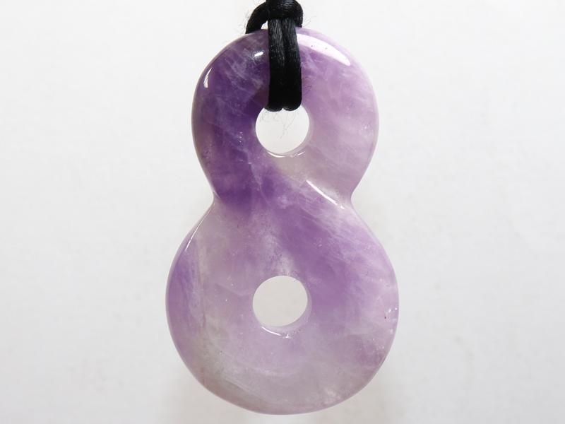 Amethyst on cord