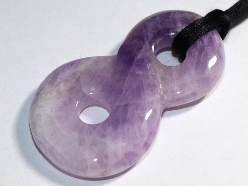 Amethyst on cord