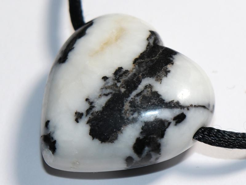 Zebra marble on cord