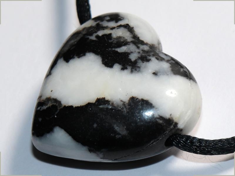 Zebra marble on cord