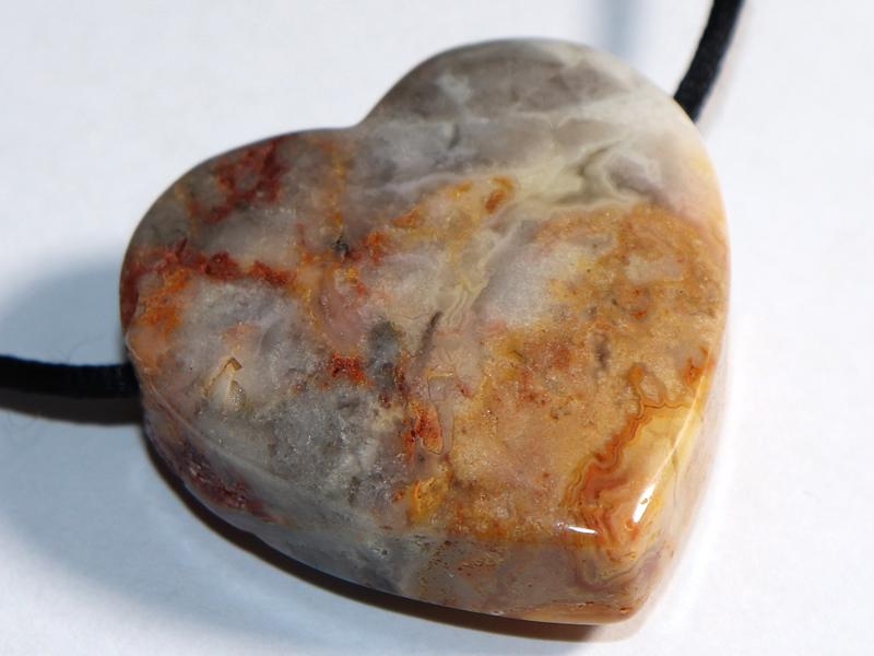 Crazy lace agate on cord