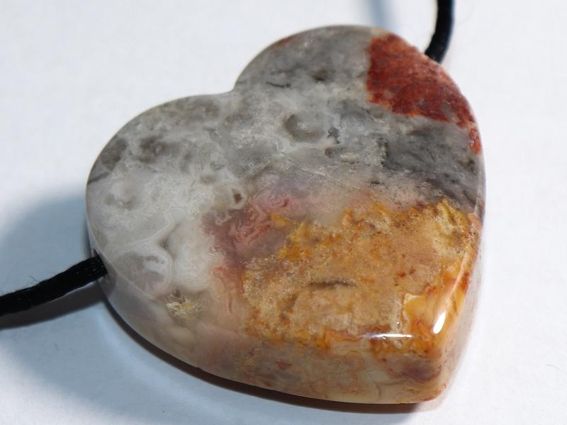 Crazy lace agate on cord