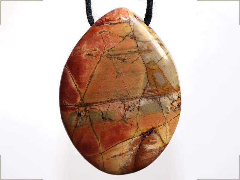 Polychrome jasper on cord