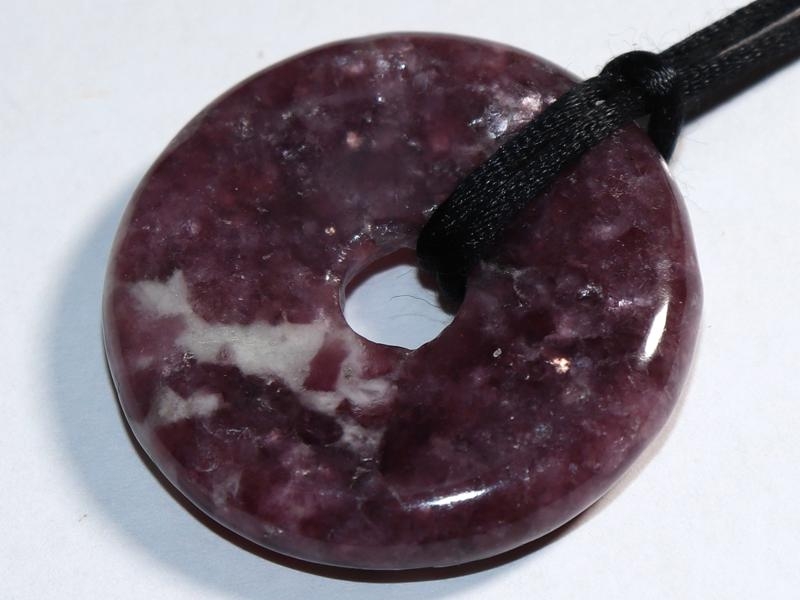 Lepidolite on cord