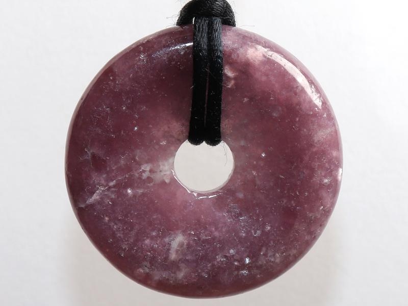 Lepidolite on cord