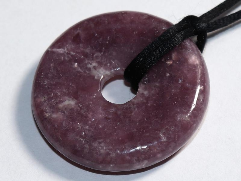 Lepidolite on cord