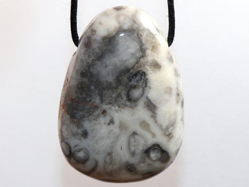 Crazy lace agate on cord