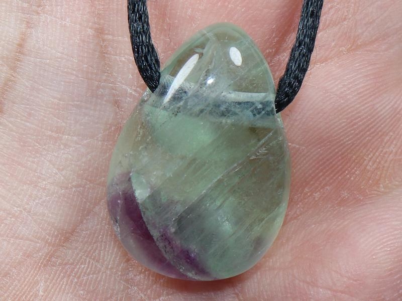 Fluorite on cord